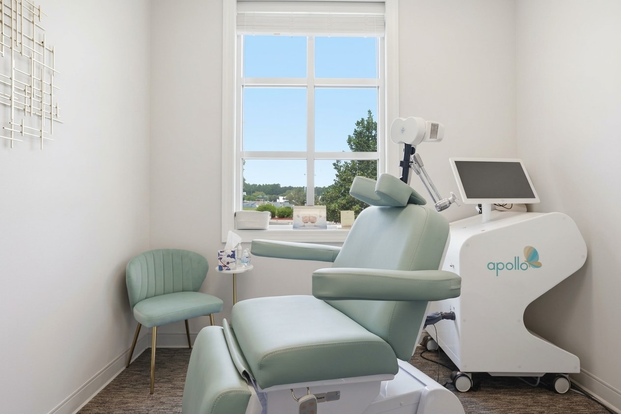 TMS therapy treatment room at Carolina Psychological Health Services